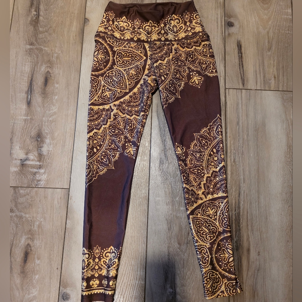 Mandala Print Yoga Leggings
